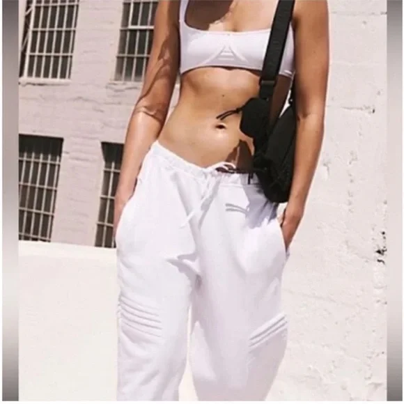 Free People Best Of Straight Leg SweatPants White XS - Picture 3 of 12